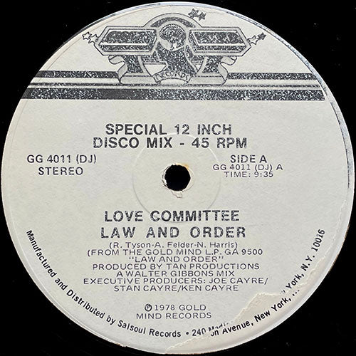 LOVE COMMITTEE // LAW AND ORDER (9:35)