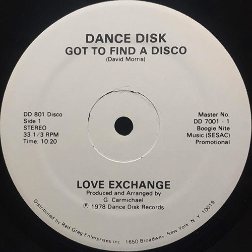 LOVE EXCHANGE // GOT TO FIND A DISCO (10:20/4:36)