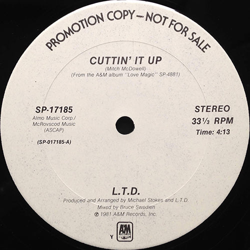 L.T.D. // CUTTIN' IT UP (4:13) / APRIL LOVE (4:25)