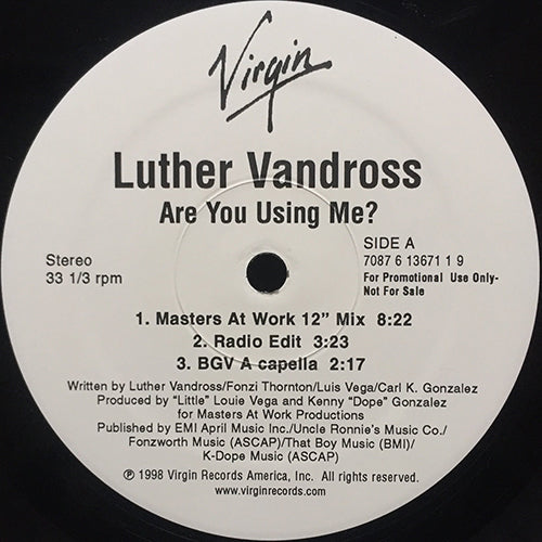 LUTHER VANDROSS // ARE YOU USING ME? (5VER)