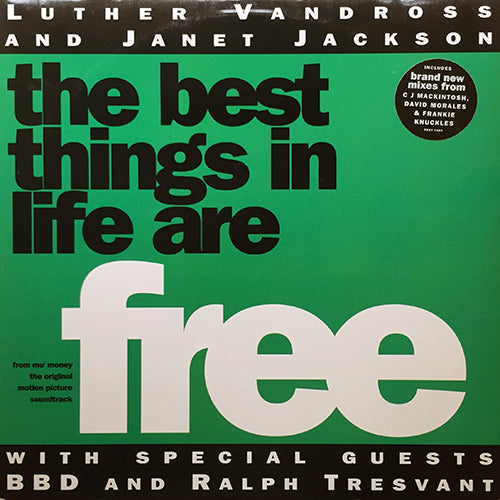 LUTHER VANDROSS & JANET JACKSON // THE BEST THINGS IN LIFE ARE FREE (CJ MACKINTOSH, DAVID MORALES & FRANKIE KNUCKLES REMIX) (6VER)