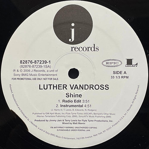 LUTHER VANDROSS // SHINE (4VER)
