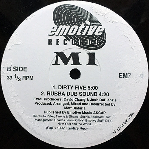 M1 // REACH FOR THE STARS / STARS (LIGHT MIX) / DIRTY FIVE / RUBBA DUB SOUND