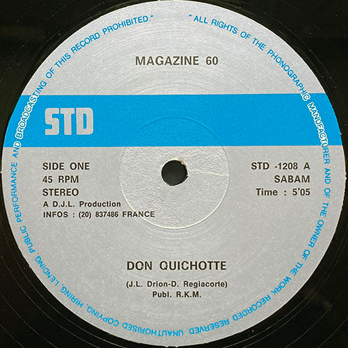 MAGAZINE 60 // DON QUICHOTTE (5:05) / PLAYA DEL AMOR (5:35)