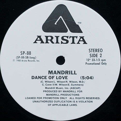 MANDRILL // DANCE OF LOVE (5:04/3:46)