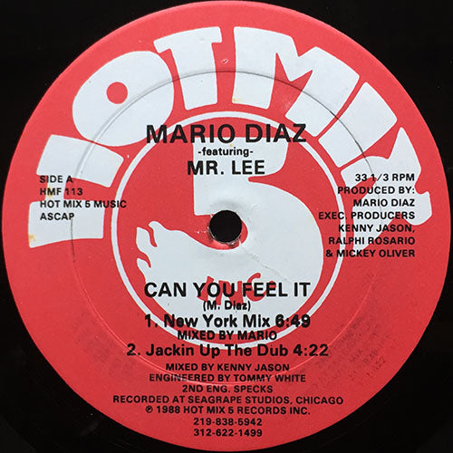 MARIO DIAZ feat. MR. LEE // CAN YOU FEEL IT (3VER) / FEEL THE ACID