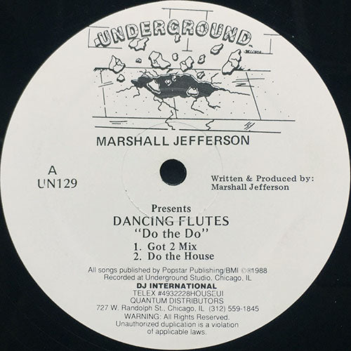 MARSHALL JEFFERSON presents DANCING FLUTES // DO THE DO (4VER)