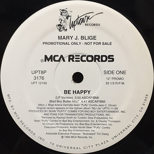 MARY J. BLIGE // BE HAPPY (LP VERSION & REMIX) (4VER)