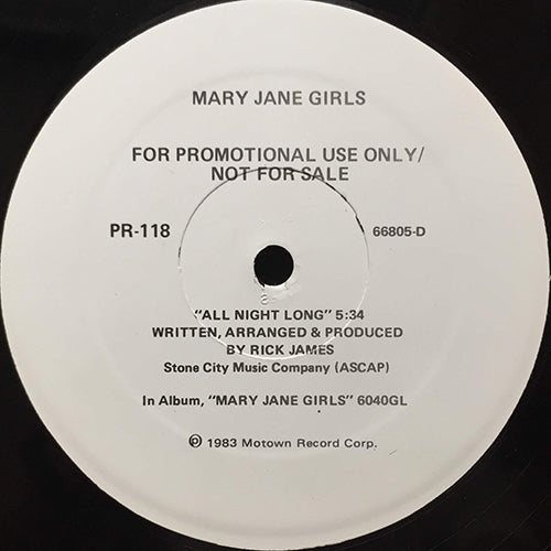 MARY JANE GIRLS // ALL NIGHT LONG (5:34)