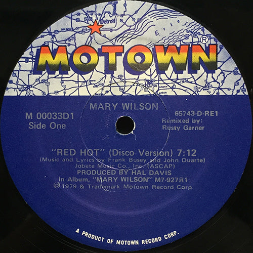 MARY WILSON // RED HOT (7:12) / MIDNIGHT DANCER (3:08)