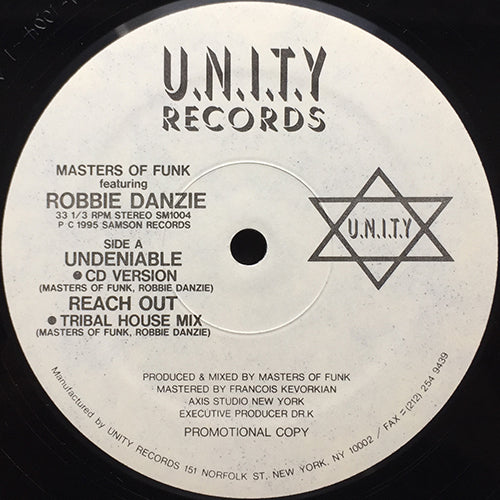 MASTERS OF FUNK feat. ROBBIE DANZIE // UNDENIABLE / REACH OUT (2VER)
