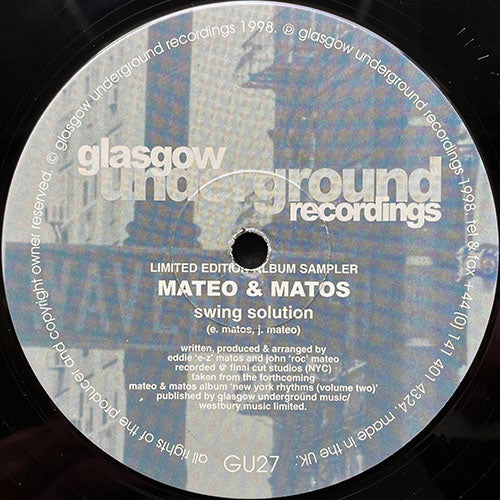 MATEO & MATOS // SWING SOLUTION / JUST A DAB