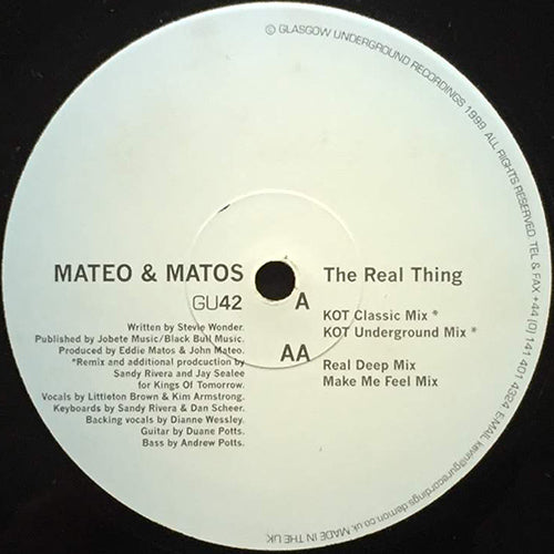 MATEO & MATOS // THE REAL THING (4VER)
