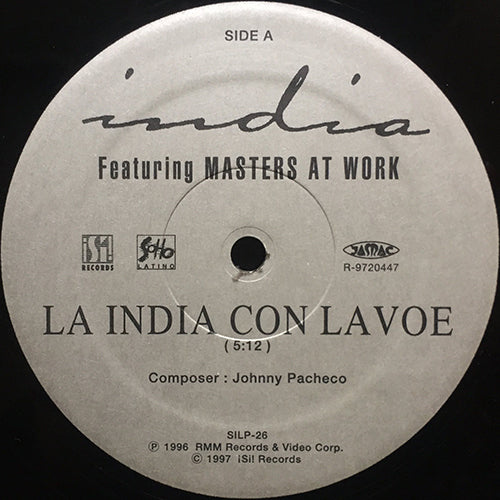 INDIA feat. MASTERS AT WORK // LA INDIA CON LA VOE (VIVA PUERTO RICO) (MAW TRIBIN') (6:27) / TO BE IN LOVE (MAW 12") (12:45)