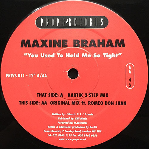 MAXINE BRAHAM // YOU USED TO HOLD ME SO TIGHT (2VER)