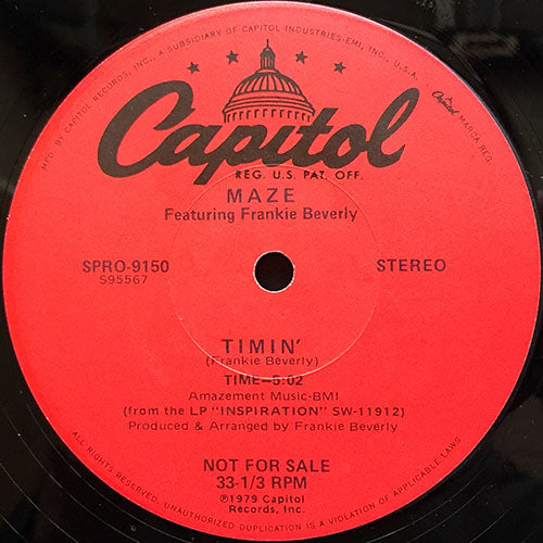 MAZE feat. FRANKIE BEVERLY // TIMIN' (5:02)