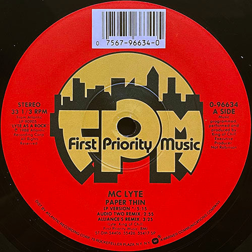 MC LYTE // PAPER THIN (5VER) / SPARE THE ROD