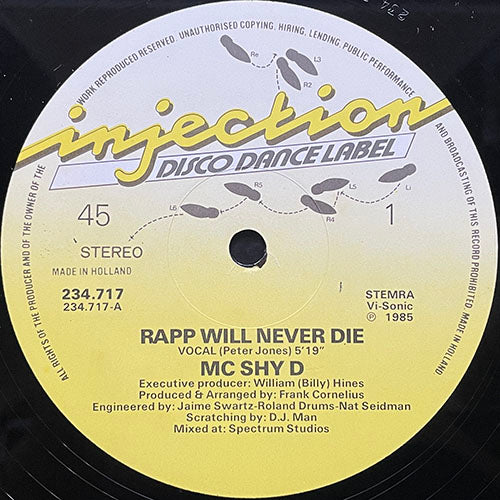 MC SHY D // RAPP WILL NEVER DIE (3VER)