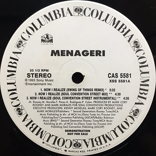 MENAGERI // NOW I REALIZE (REMIX) (6VER)