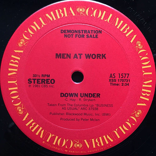MEN AT WORK // DOWN UNDER (2:34) / WHO CAN IT BE NOW (3:20)