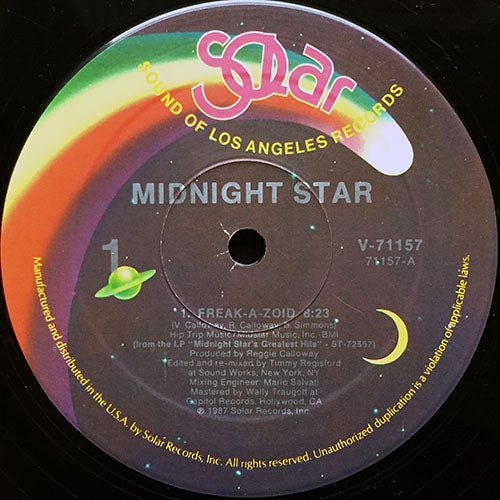 MIDNIGHT STAR // FREAK-A-ZOID (TIMMY REGISFORD REMIX) (8:23/9:18) / (BONUS BEATS) (2:48)