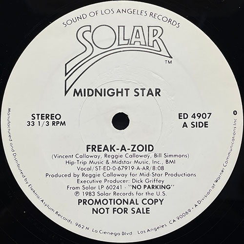 MIDNIGHT STAR // FREAK-A-ZOID (8:08) / (INSTRUMENTAL) (6:15)