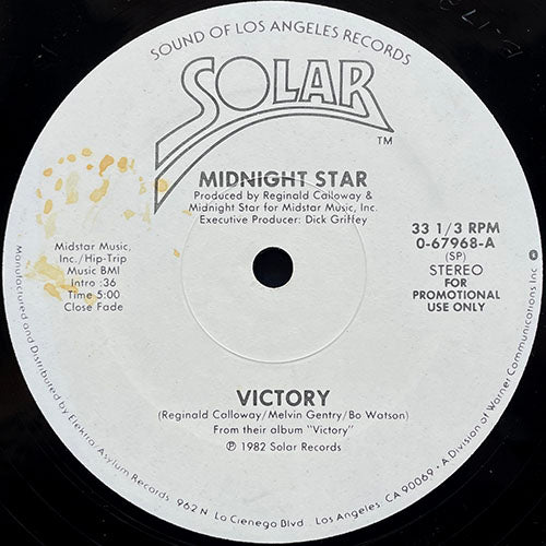 MIDNIGHT STAR // VICTORY (5:00) / LOVE IS ALIVE (4:28)