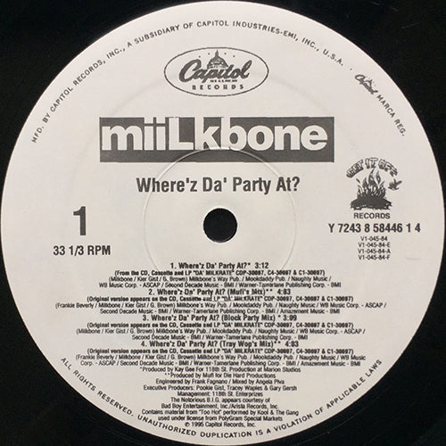 MIILKBONE // WHERE'Z DA' PARTY AT? (5VER)