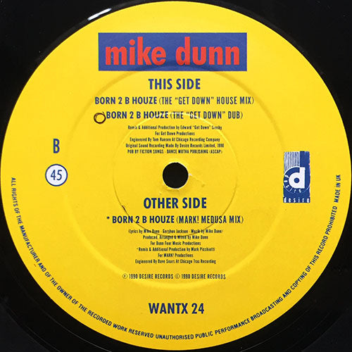 MIKE DUNN // BORN 2 BE HOUZE (3VER)
