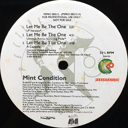 MINT CONDITION // LET ME BE THE ONE (5VER)
