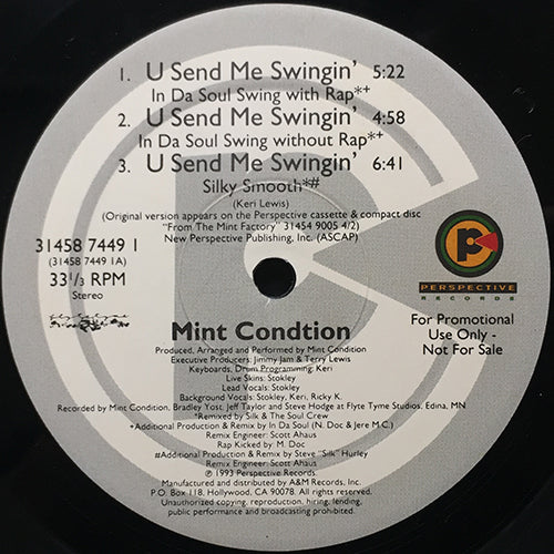 MINT CONDITION // U SEND ME SWINGIN (6VER)