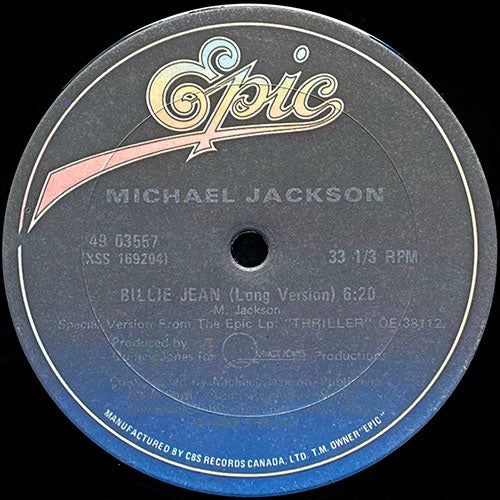 MICHAEL JACKSON // BILLIE JEAN (6:20) / (INSTRUMENTAL VERSION) (6:20)
