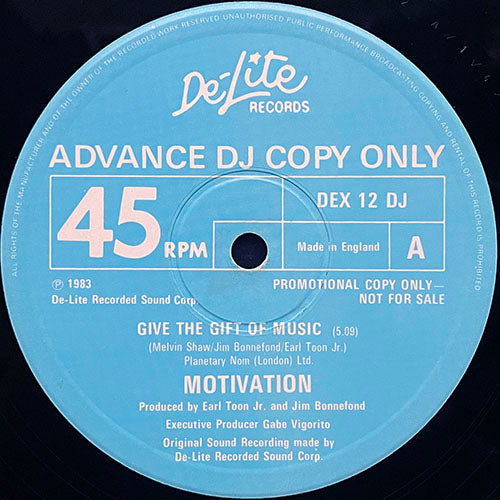 MOTIVATION // GIVE THE GIFT OF MUSIC (5:09) / COLOR BLIND (4:51)