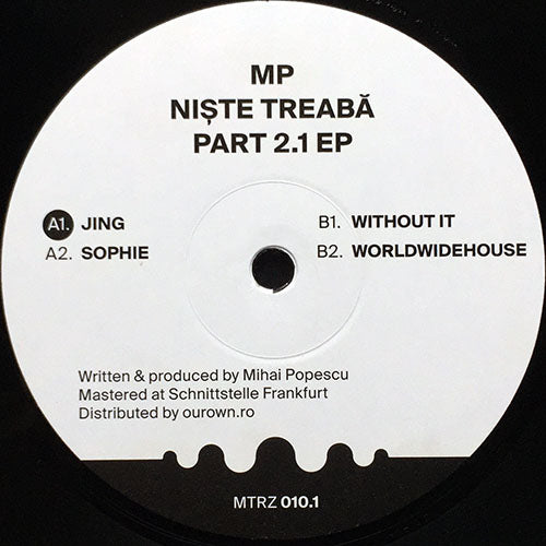 MP // NISTE TREABA PART 2.1 (EP) inc. JING / SOPHIE / WITHOUT IT / WORLDWIDEHOUSE