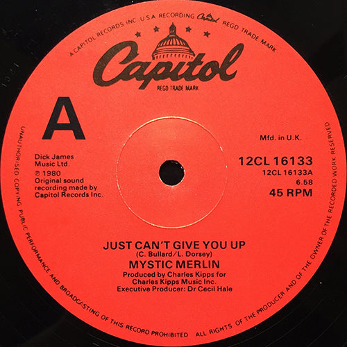 MYSTIC MERLIN // JUST CAN'T GIVE YOU UP (6:58) / BURNED TO LEARN (5:06) / GOT TO MAKE THE BEST (4:20)
