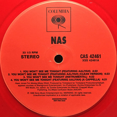 NAS feat. AALIYAH // YOU WON'T SEE ME TONIGHT (4VER) / WE WILL SURVIVE (3VER)