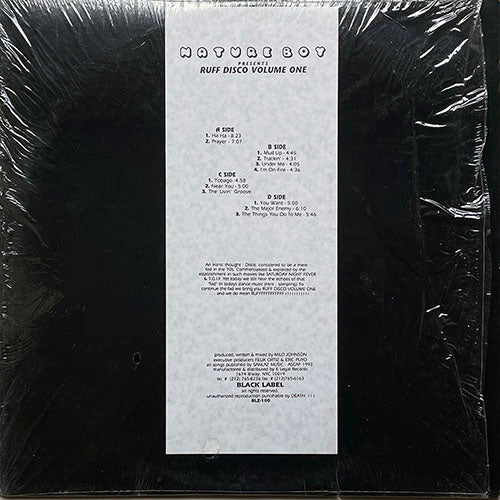 NATURE BOY // RUFF DISCO VOLUME ONE (LP) inc. HA HA / PRAYER / MUD UP / TRACKIN' / UNDER ME / I'M ON FIRE / TOBAGO / YOU WANT etc...