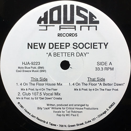 NEW DEEP SOCIETY // A BETTER DAY (3VER)