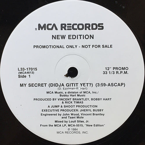 NEW EDITION // MY SECRET (DIDJA GITIT YET?) (3:59)