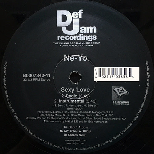 NE-YO // SEXY LOVE (RADIO) / (INSTRUMENTAL)
