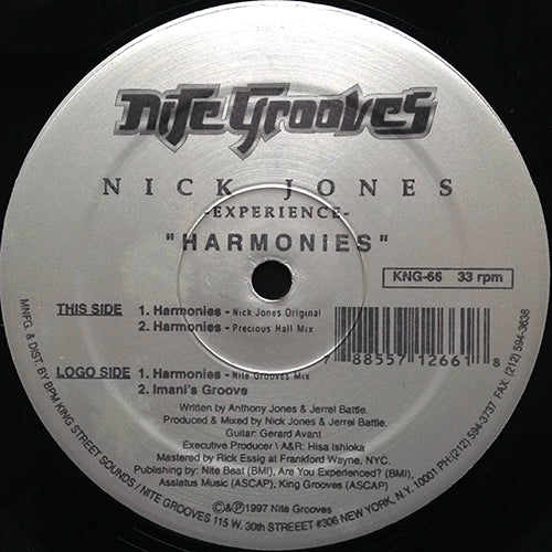 NICK JONES experience // HARMONIES (3VER) / IMANI'S GROOVE