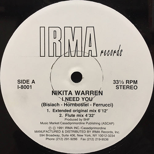 NIKITA WARREN // I NEED YOU (4VER)