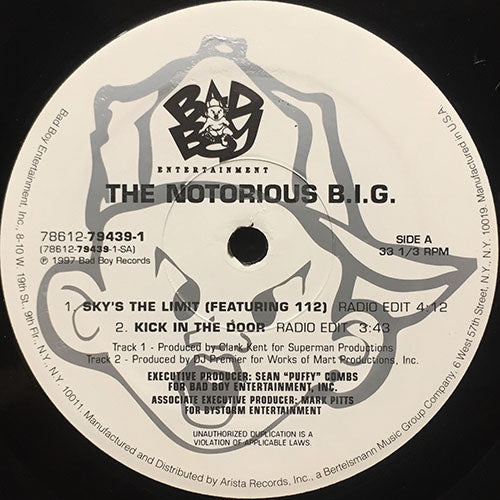 NOTORIOUS B.I.G. // SKY'S THE LIMIT (2VER) / KICK IN THE DOOR / GOING BACK TO CALI