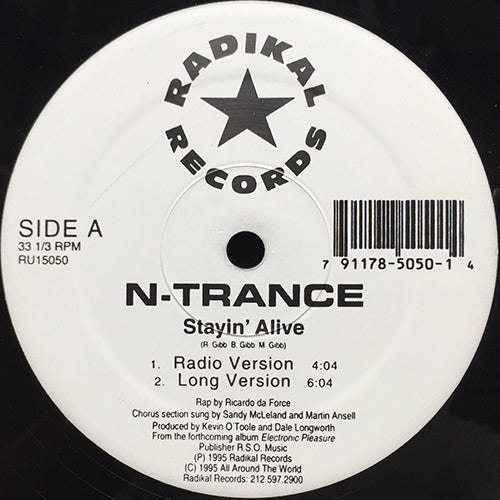 N-TRANCE // STAYIN' ALIVE (2VER) / SET U FREE (2VER)