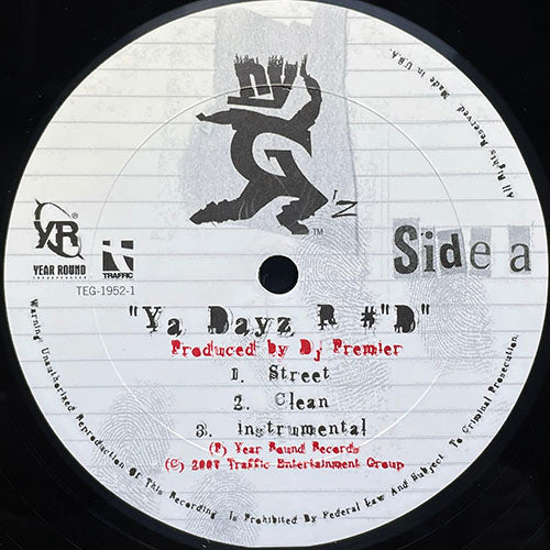 NYG'Z // YA DAYZ R #'D (3VER) / N.H.B. (2VER) / WHAT KINDA LIFE