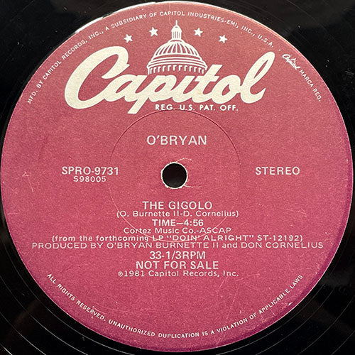 O'BRYAN // THE GIGOLO (4:56)