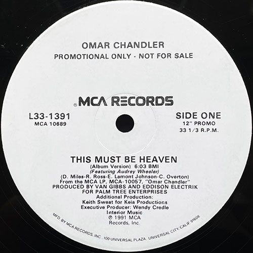 OMAR CHANDLER feat. AUDREY WHEELER // THIS MUST BE HEAVEN (3VER)