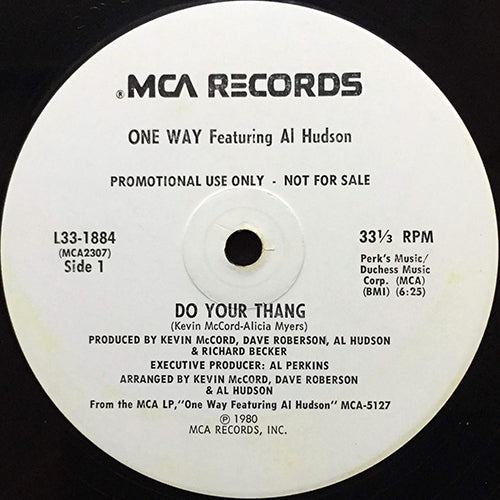 ONE WAY feat. AL HUDSON // DO YOUR THANG (6:25) / COPY THIS (3:29)