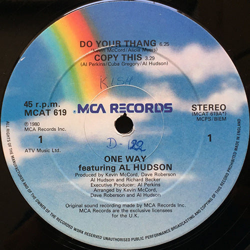 ONE WAY feat. AL HUDSON // DO YOUR THANG (6:25) / COPY THIS (3:29) / POP IT (7:55)