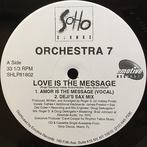 ORCHESTRA 7 // LOVE IS THE MESSAGE (5VER)